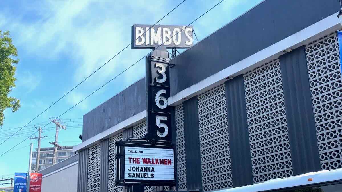 Bimbo's 365 Club, Photo by Matt Seliga