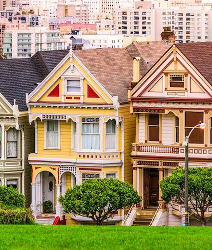 Painted Ladies Alamo Square Park SF